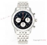 Swiss Made Breitling Navitimer B01 Chronograph BLS V2 Black Dial Watch 43 mm